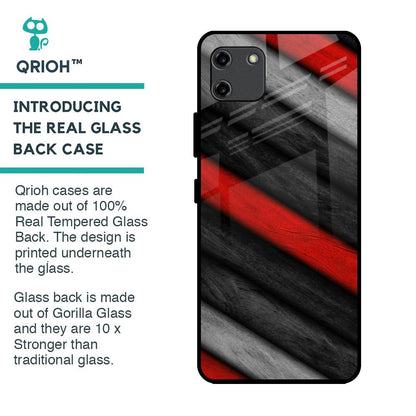Soft Wooden Texture Glass Case for Realme C11