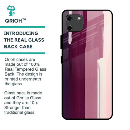 Brush Stroke Art Glass Case for Realme C11