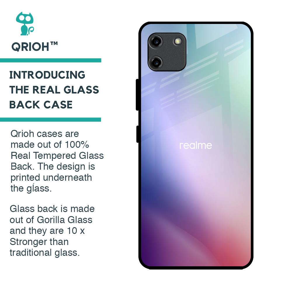 Abstract Holographic Glass Case for Realme C11