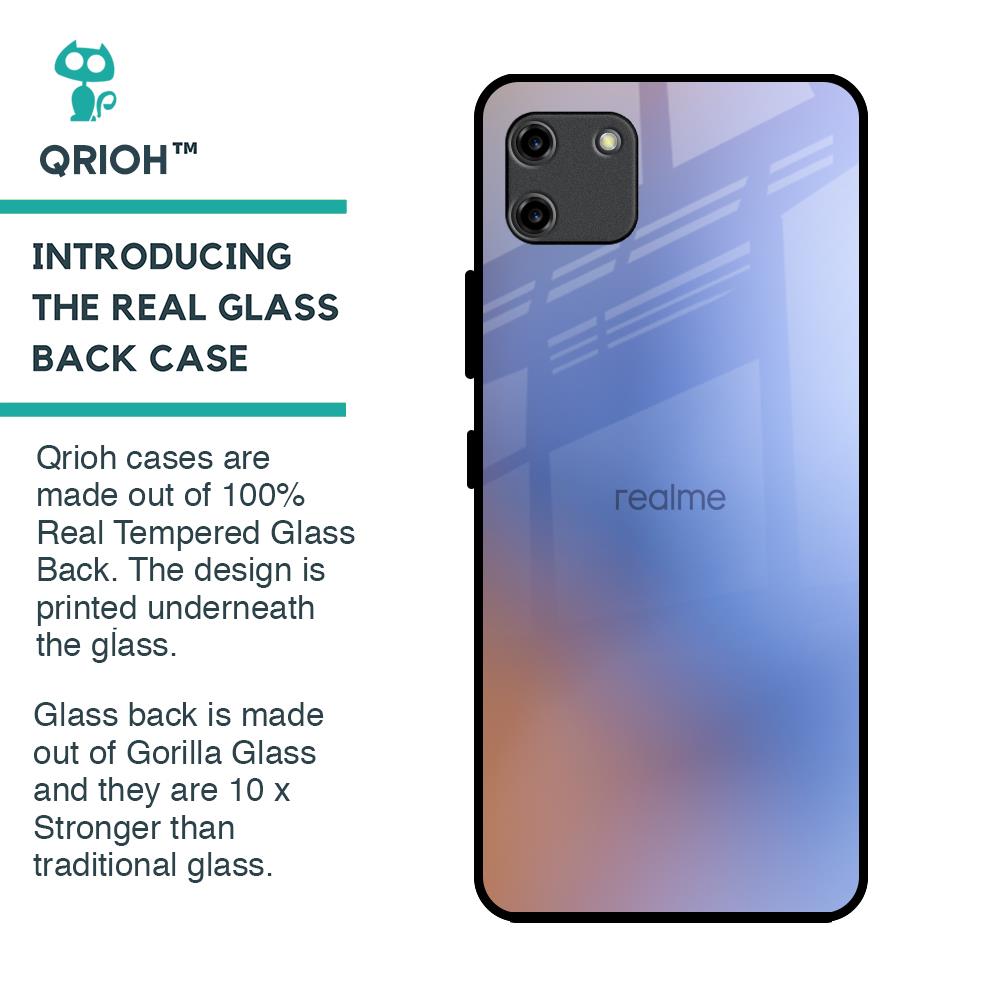 Blue Aura Glass Case for Realme C11
