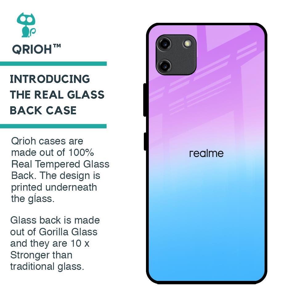 Unicorn Pattern Glass Case for Realme C11