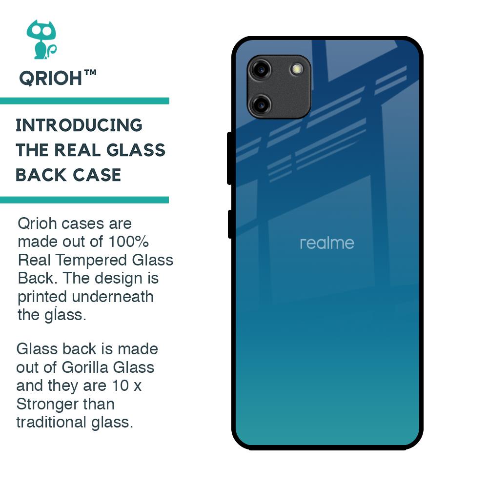 Celestial Blue Glass Case For Realme C11