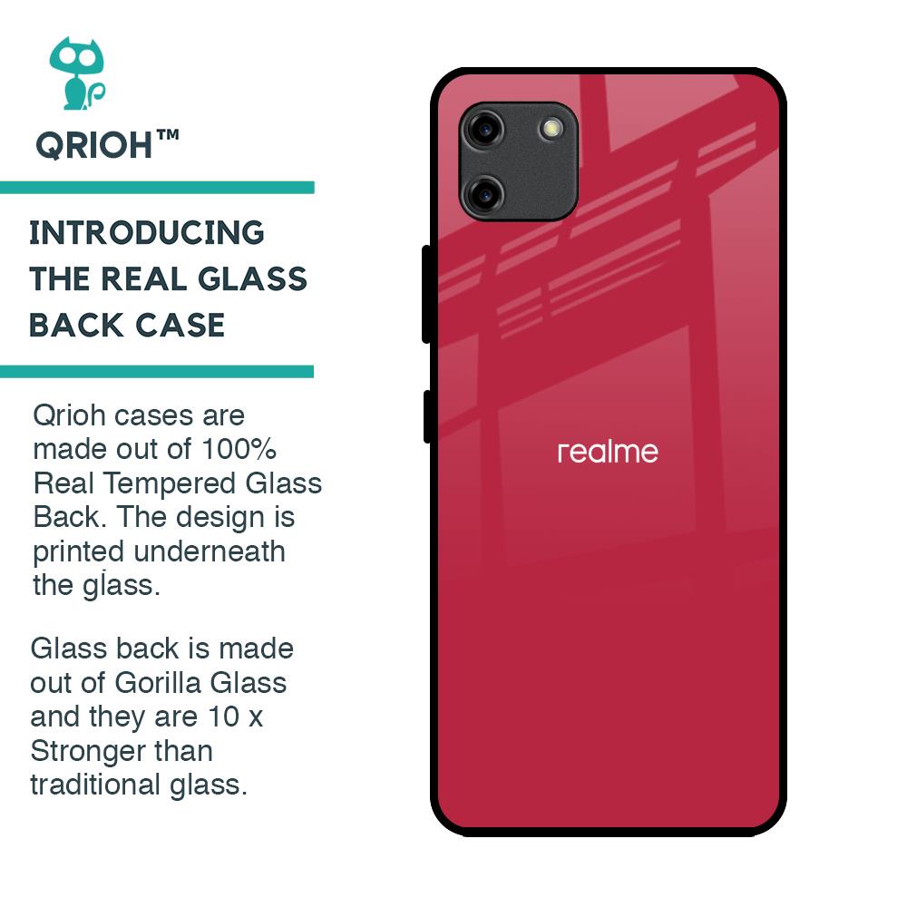 Solo Maroon Glass case for Realme C11
