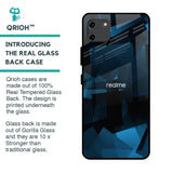 Polygonal Blue Box Glass Case For Realme C11