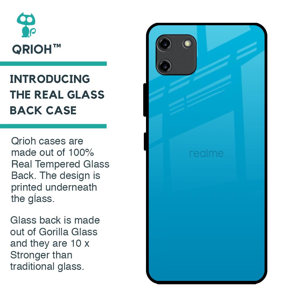 Blue Aqua Glass Case for Realme C11