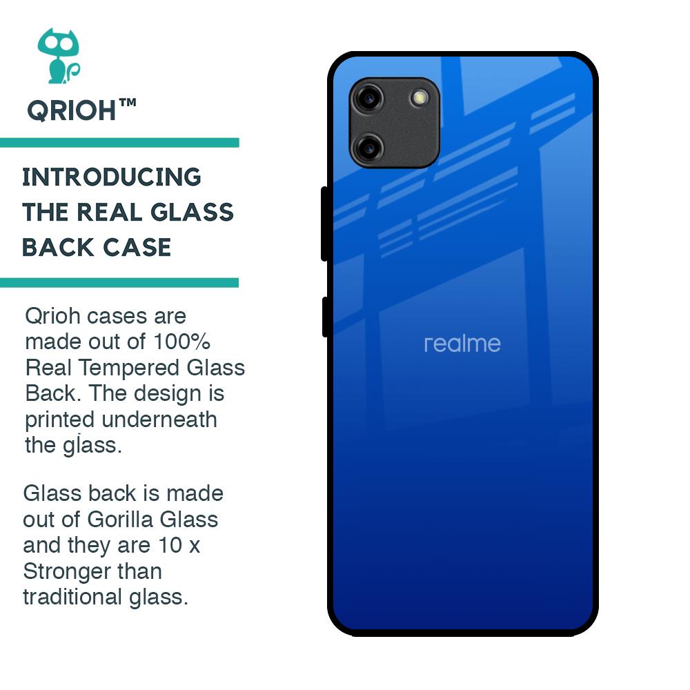 Egyptian Blue Glass Case for Realme C11