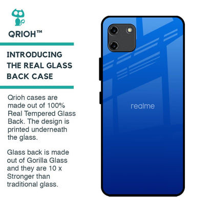 Egyptian Blue Glass Case for Realme C11