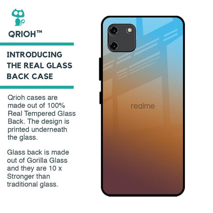 Rich Brown Glass Case for Realme C11