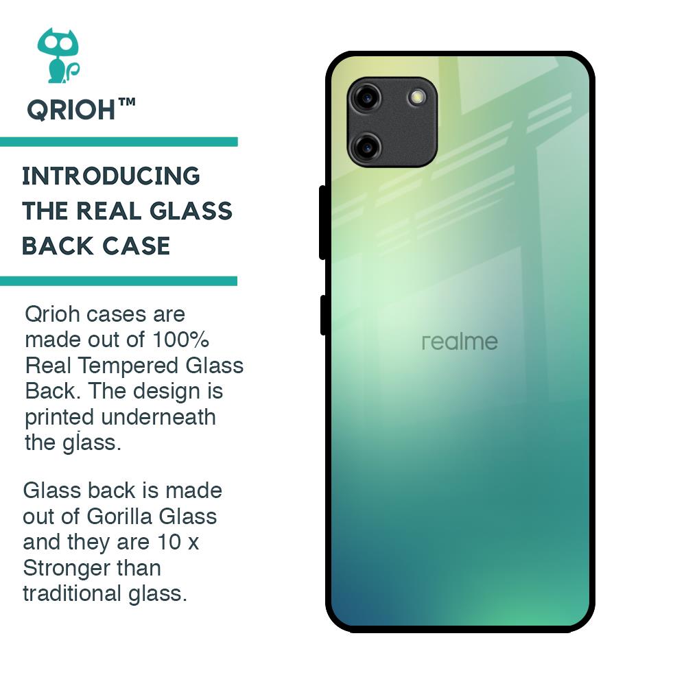 Dusty Green Glass Case for Realme C11