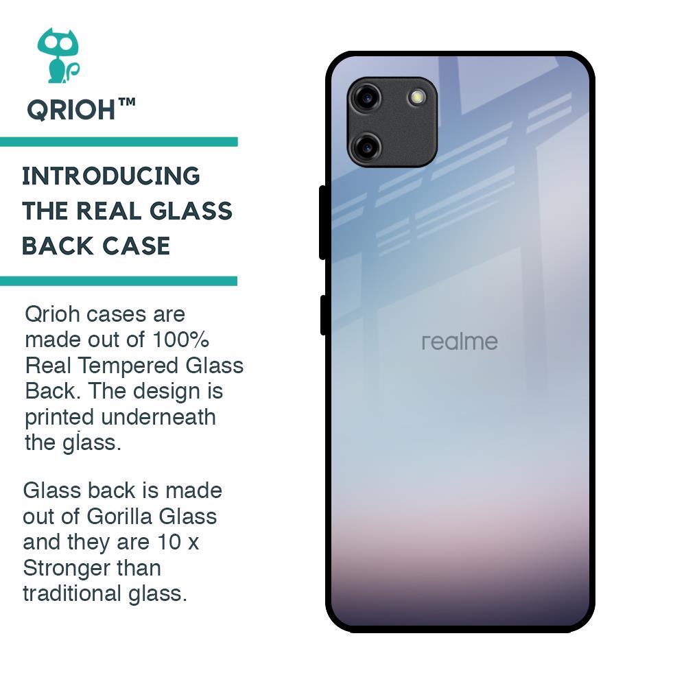 Light Sky Texture Glass Case for Realme C11