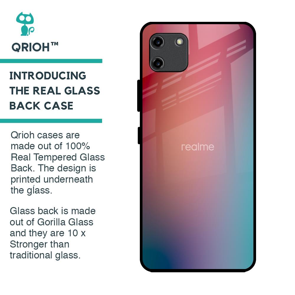 Dusty Multi Gradient Glass Case for Realme C11