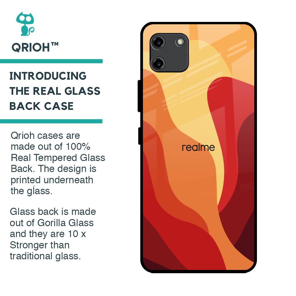 Magma Color Pattern Glass Case for Realme C11