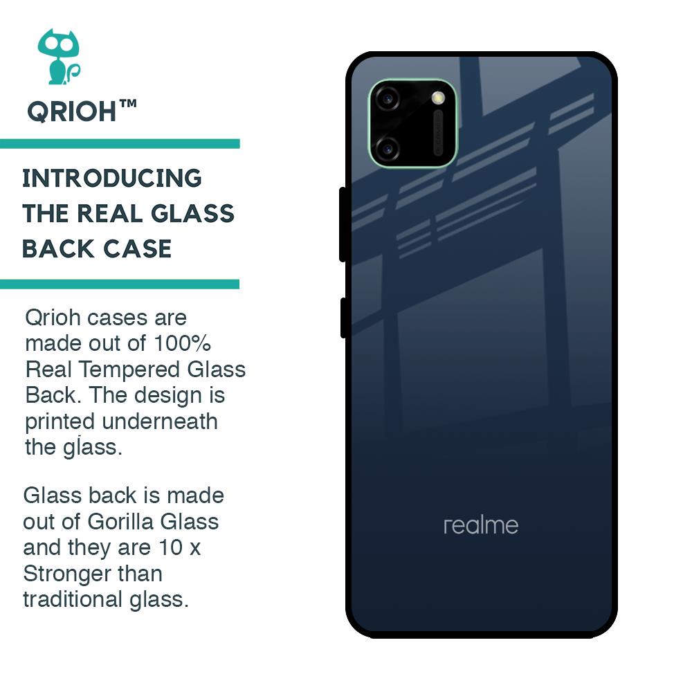 Overshadow Blue Glass Case For Realme C11