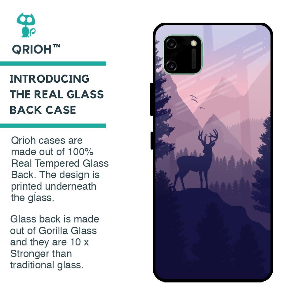 Deer In Night Glass Case For Realme C11