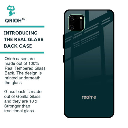 Hunter Green Glass Case For Realme C11