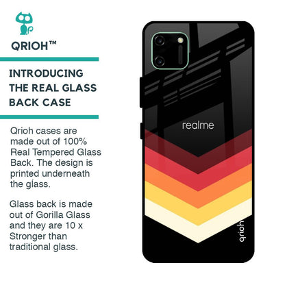 Abstract Arrow Pattern Glass Case For Realme C11