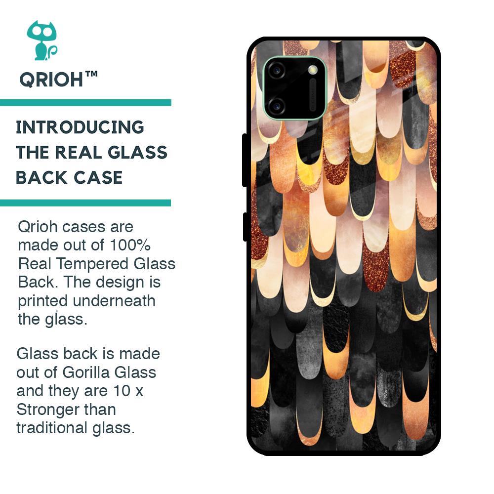 Bronze Abstract Glass Case for Realme C11