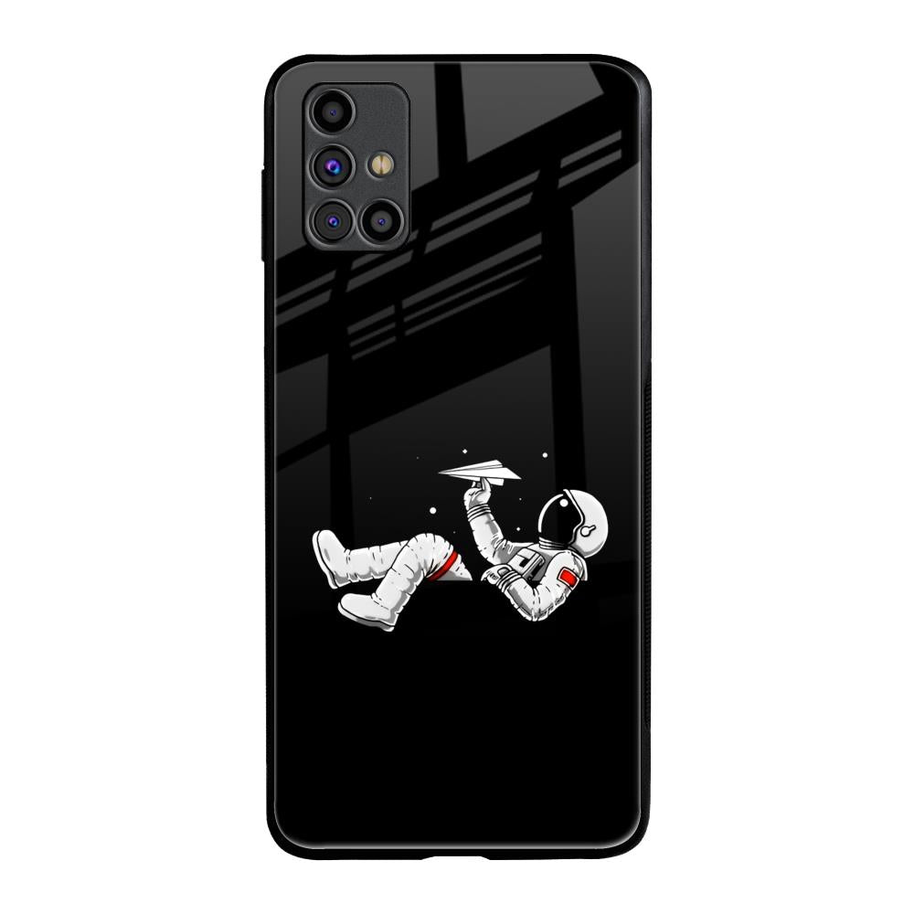 Space Traveller Samsung Galaxy M31s Glass Back Cover Online