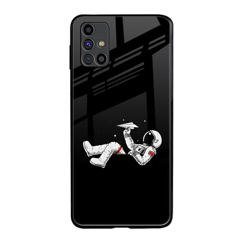Space Traveller Samsung Galaxy M31s Glass Back Cover Online