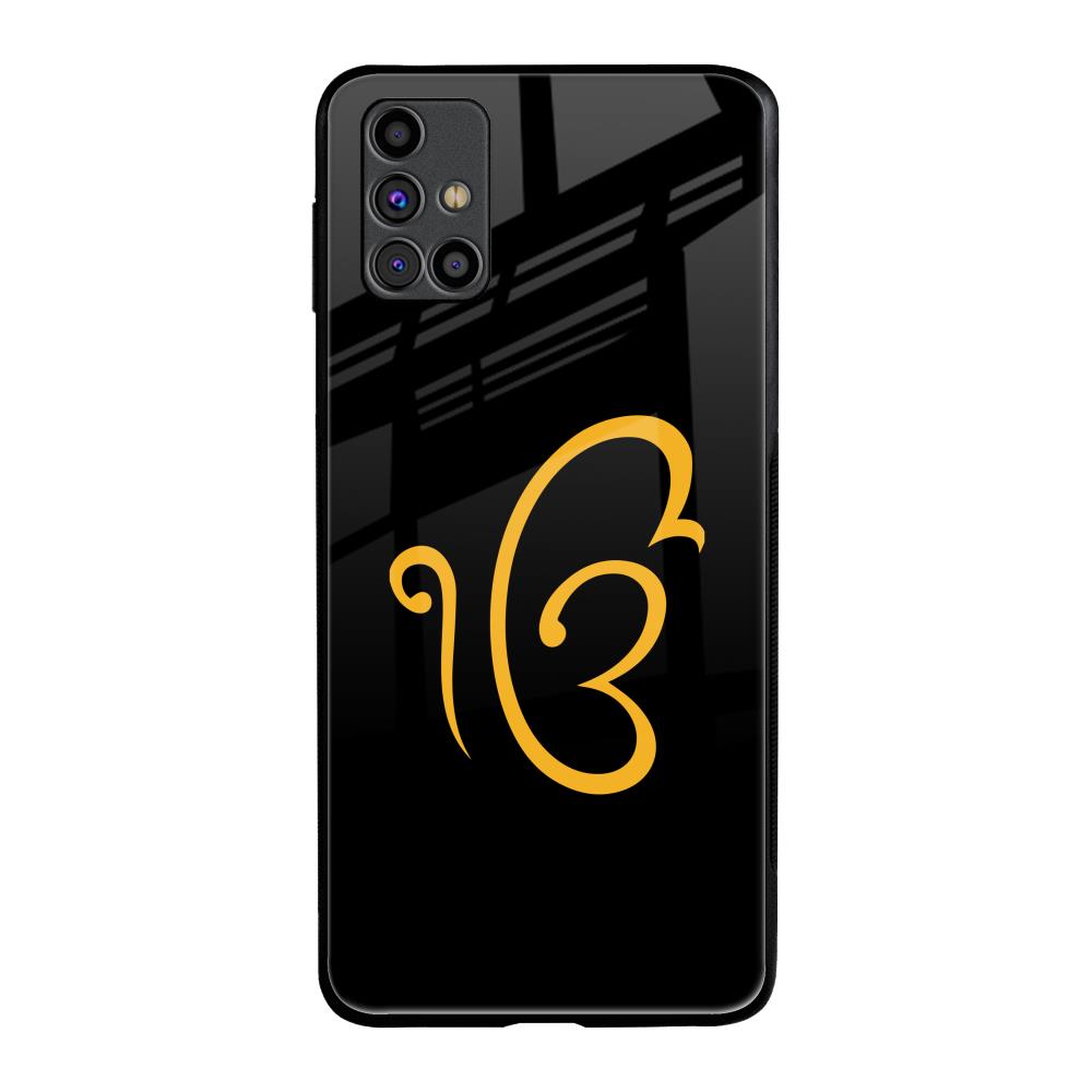 Luxury Fashion Initial Samsung Galaxy M31s Glass Back Cover Online