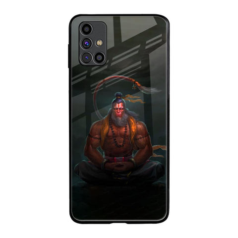 Lord Hanuman Animated Samsung Galaxy M31s Glass Back Cover Online