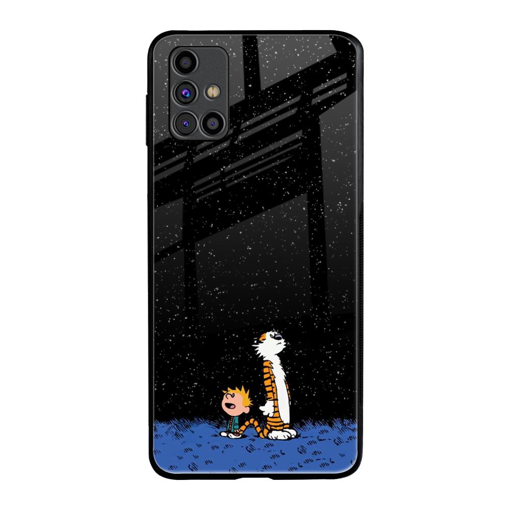 Night Sky Star Samsung Galaxy M31s Glass Back Cover Online