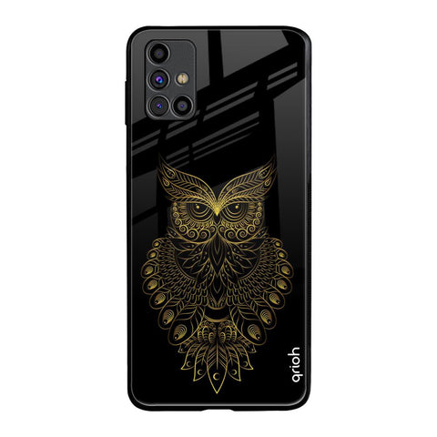 Golden Owl Samsung Galaxy M31s Glass Back Cover Online