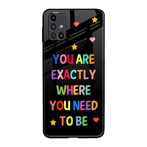 Magical Words Samsung Galaxy M31s Glass Back Cover Online