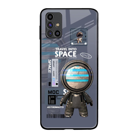 Space Travel Samsung Galaxy M31s Glass Back Cover Online