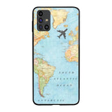 Travel Map Samsung Galaxy M31s Glass Back Cover Online