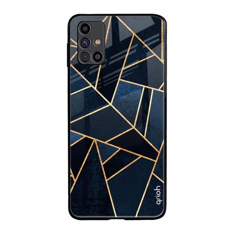 Abstract Tiles Samsung Galaxy M31s Glass Back Cover Online