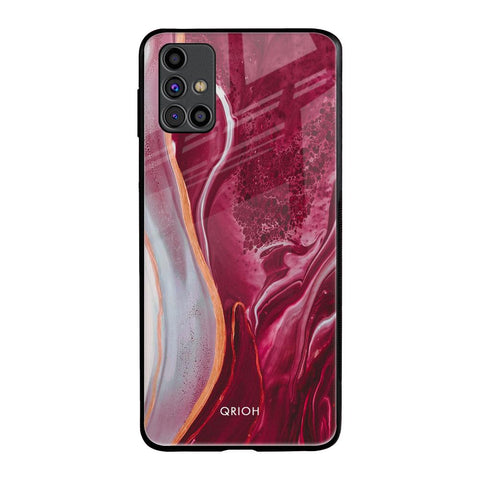 Crimson Ruby Samsung Galaxy M31s Glass Back Cover Online