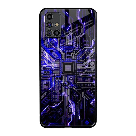 Techno Color Pattern Samsung Galaxy M31s Glass Back Cover Online