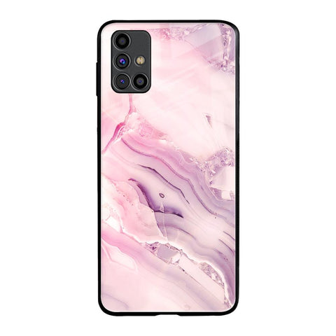 Diamond Pink Gradient Samsung Galaxy M31s Glass Back Cover Online