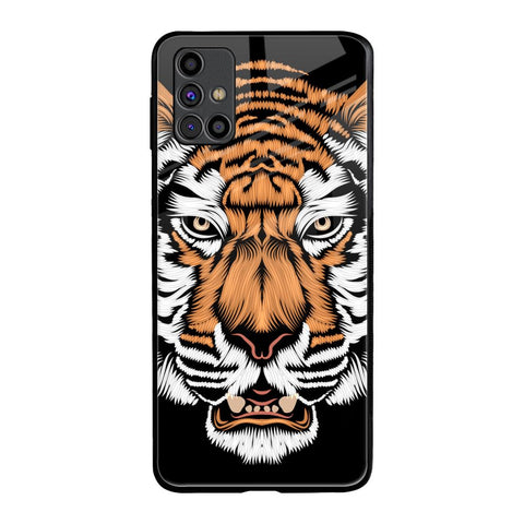 Angry Tiger Samsung Galaxy M31s Glass Back Cover Online
