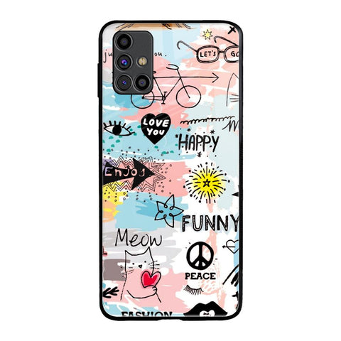Just For You Samsung Galaxy M31s Glass Back Cover Online