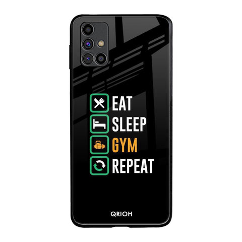 Daily Routine Samsung Galaxy M31s Glass Back Cover Online