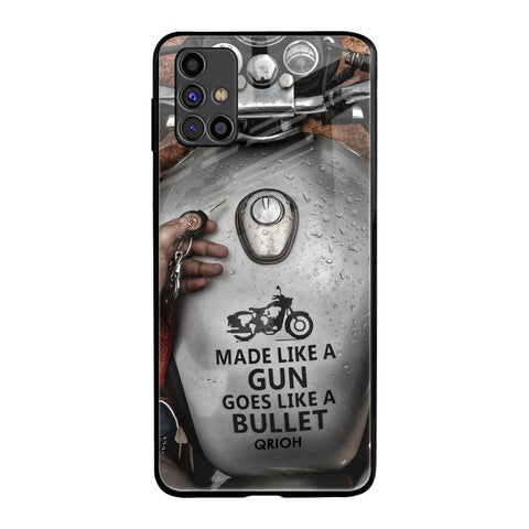 Royal Bike Samsung Galaxy M31s Glass Back Cover Online