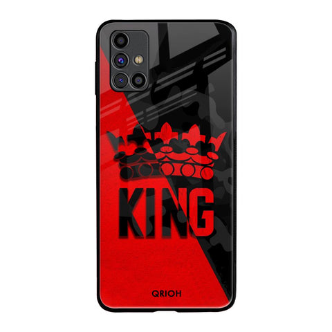 I Am A King Samsung Galaxy M31s Glass Back Cover Online
