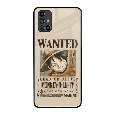 Luffy Wanted Samsung Galaxy M31s Glass Back Cover Online
