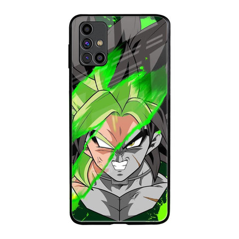 Anime Green Splash Samsung Galaxy M31s Glass Back Cover Online