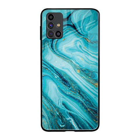 Ocean Marble Samsung Galaxy M31s Glass Back Cover Online
