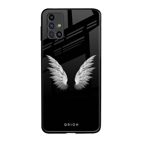 White Angel Wings Samsung Galaxy M31s Glass Back Cover Online