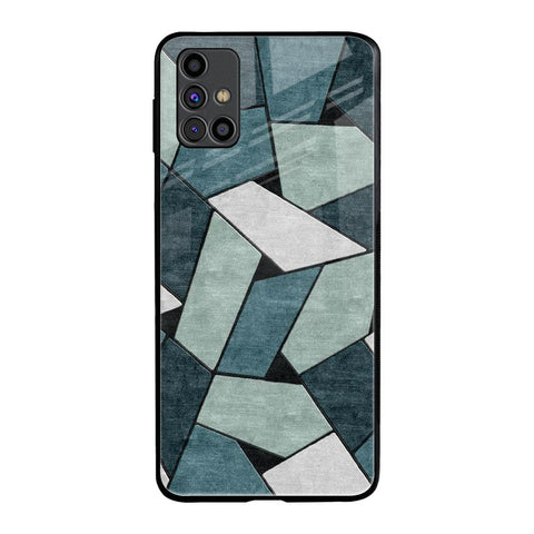 Abstact Tiles Samsung Galaxy M31s Glass Back Cover Online