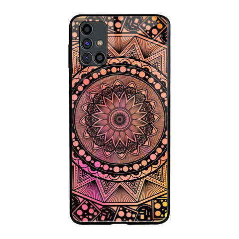 Floral Mandala Samsung Galaxy M31s Glass Back Cover Online