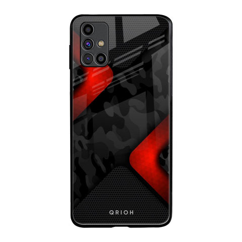Modern Camo Abstract Samsung Galaxy M31s Glass Back Cover Online