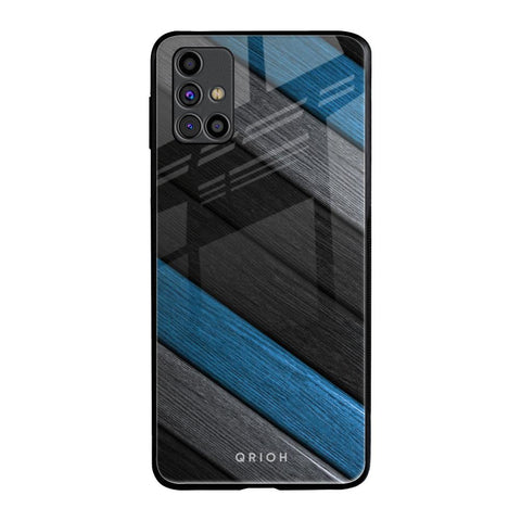 Multicolor Wooden Effect Samsung Galaxy M31s Glass Back Cover Online