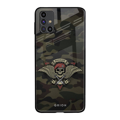 Army Warrior Samsung Galaxy M31s Glass Back Cover Online