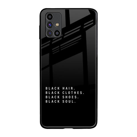 Black Soul Samsung Galaxy M31s Glass Back Cover Online