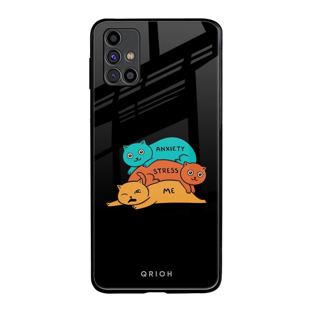 Anxiety Stress Samsung Galaxy M31s Glass Back Cover Online
